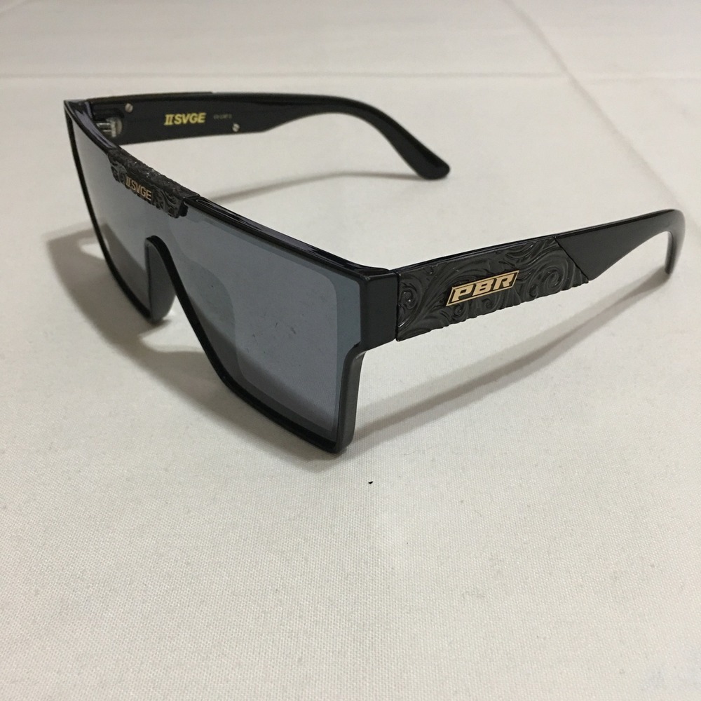 II SVGE PBR Be Cowboy Sunglasses Black Western Shield Professional Bull Riders